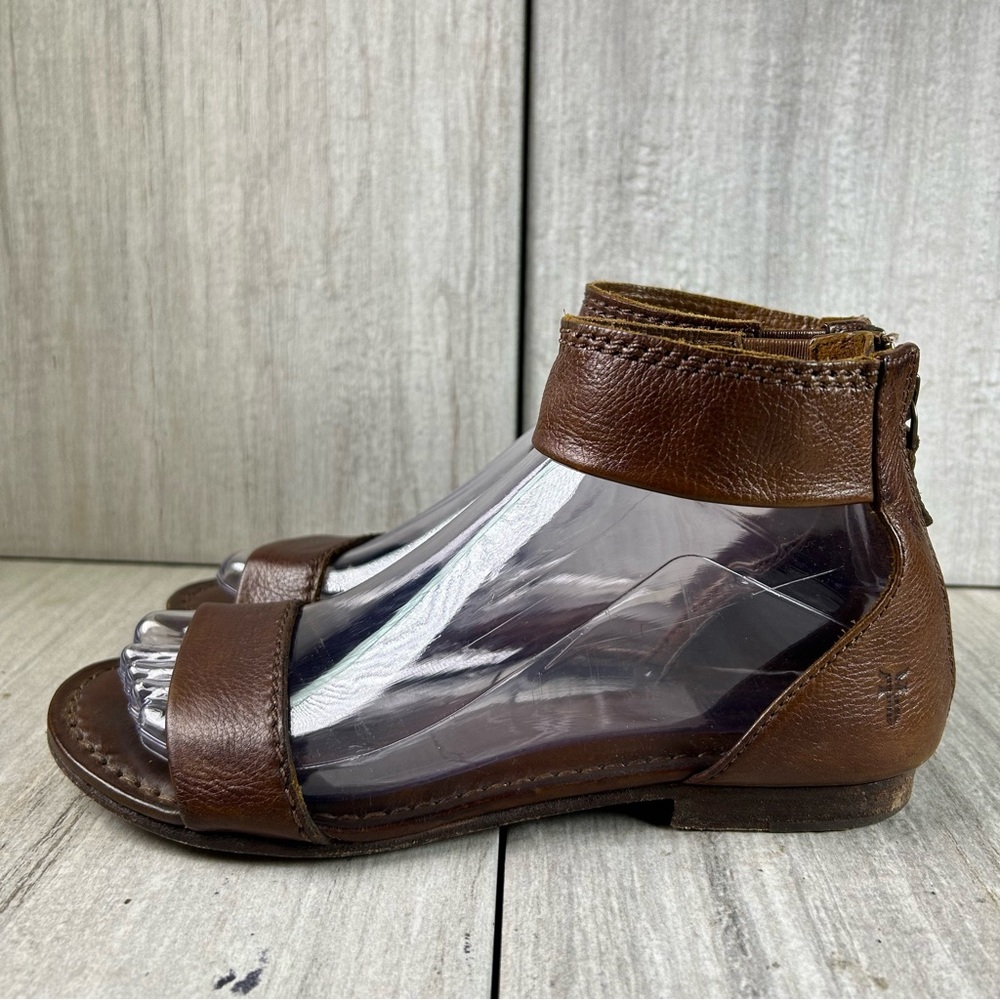 Frye Brown Leather Sandals